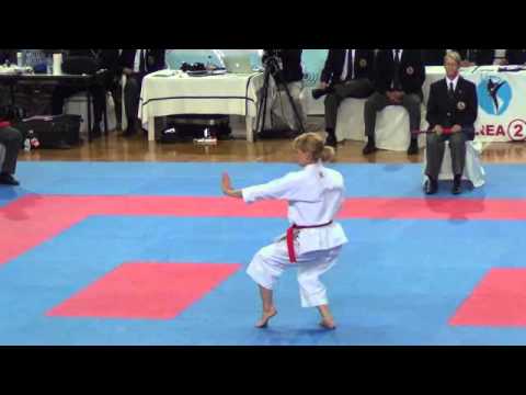 PKF Pan Am Championships 2013 Maria Dimitrova from Dom.Rep.vs Sakura Kokumai of USA in the Ind.Kata