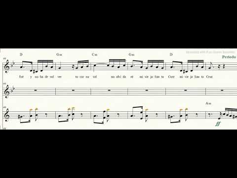 mi viejo Santa Cruz (partitura)