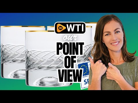 Cut Crystal Whiskey Glasses with Gold Rim Set of 4 - WTI product video review
