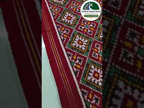 Red Selari Pallu Red Maroon Chandabhat Motifs Double Ikat Chaniya Choli Dupatta