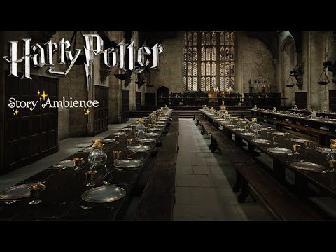 Great Hall Study Session📚⚡Harry Potter Ambience ASMR Shifting