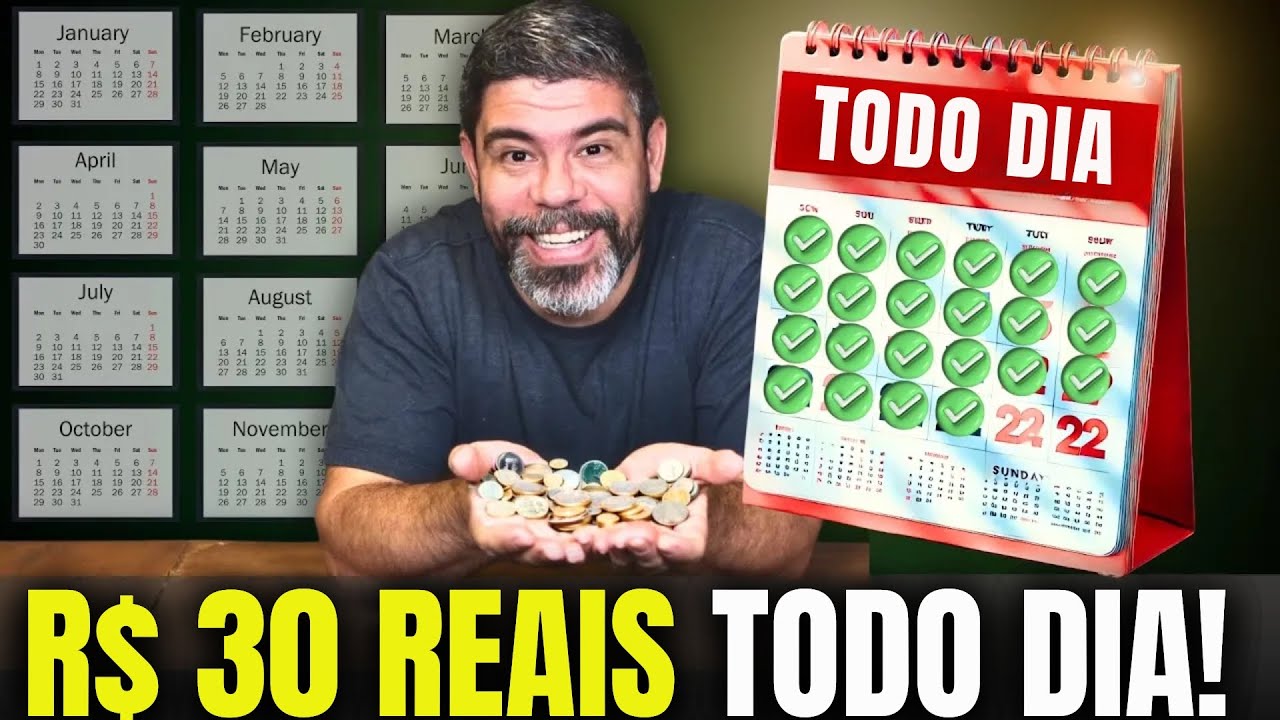 RECEBA 30 REAIS DE DIVIDENDOS  (TODOS OS DIAS )  COMECE AGORA ! MUDOU MINHA VIDA !