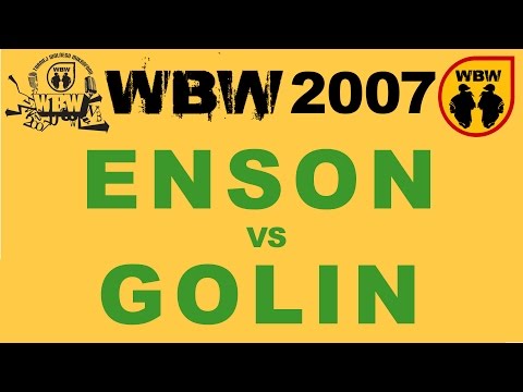 Enson 🆚 Golin 🎤 WBW 2007 el. 3 (freestyle rap battle)