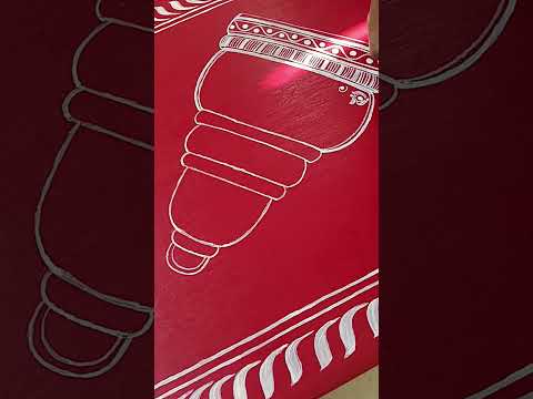 পিড়িতে আলপনা ডিজাইন ❤️✨#ted #india #komedi #blog #guitar #jalpaiguri #maynaguri #jalpesh #design