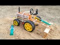 How To Make Matchbox Tractor With Cultivator Using Syringe DIY Agriculture Machine Science Project