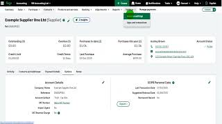 How to Change Account Defaults on Sage Accounting