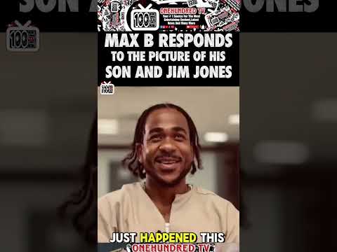 Max B Responds To The Viral Picture Of His Son And Jim Jones @jimjonesofficial #fyp #trending