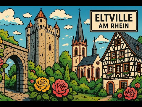 Eltville am Rhein! Die Stadt der Rosen, des Weins und Sehenswürdigkeiten der Altstadt! Rosengarten