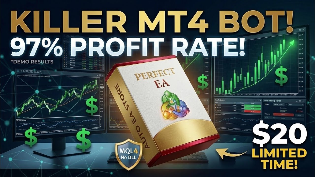 Best Forex EA 2026 | Perfect EA MT4 (No DLL) | High Profit Gold & EURUSD Robot | Only $20 🔥