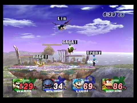 Inui(MK) Atomsk(Luigi) vs NinjaLink(Diddy) MalcolmM(Wario) 1