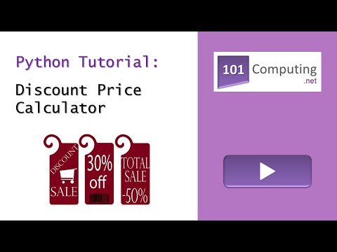 Python Tutorial Discount Price Calculator