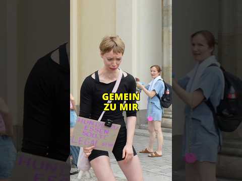 She doesn't want to go vegan because I'm so mean! 😈🥲