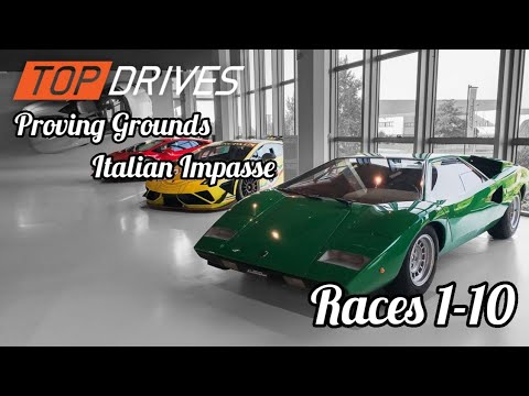 #Topdrives Italian Impasse Races 1-10 | Proving Grounds