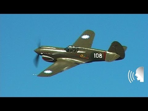 WW2: Low-level display by two Curtiss P-40 Kittyhawks (a.k.a Warhawks)