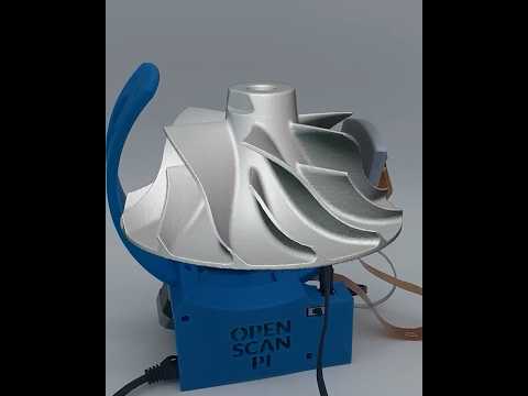 OpenScan Mini - 3D Scanning a compressor wheel #3dprinting #3dprinted #3dscanning  #maker
