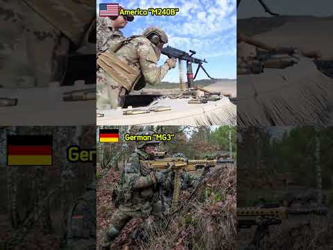 German MG3 🇩🇪 vs. American M240B 🇺🇸