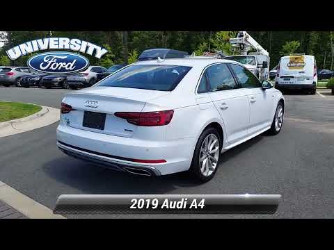 Used 2019 Audi A4 Premium Plus, Durham, NC P39045