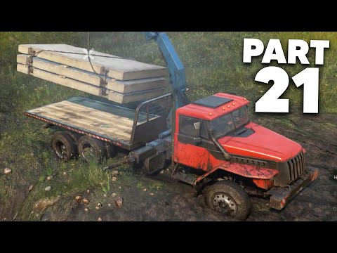 SNOWRUNNER Gameplay Walkthrough Part 21 - EXPLORING RUSSIA & VORON AE-4880