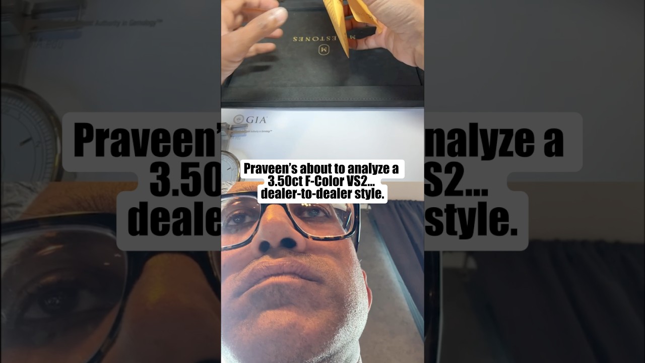 Diamond Dealer Tries to Sell Praveen a 3.50ct F-Color VS2 💎 #diamond #shorts