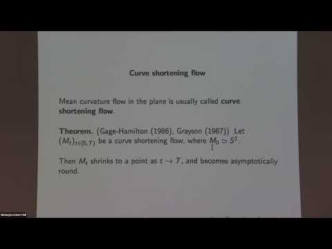 Recent Progress On Mean Curvature Flow - Bruce Kleiner