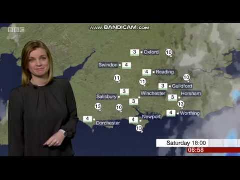 Emily Wood - South Today weather - (1st February 2019) - 60 fps