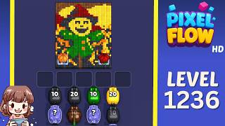 Pixel Flow Level 1236 Solution Walkthrough