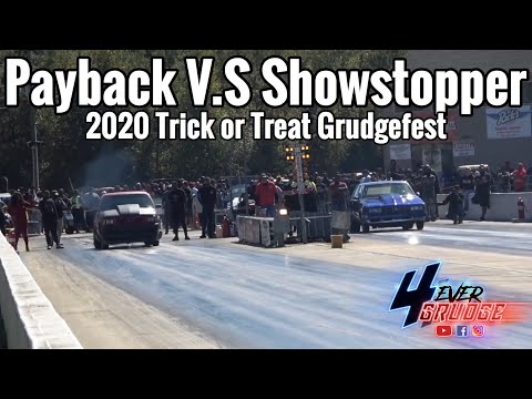 11 ANNUAL TRICK OR TREAT GRUDGEFEST | GRUDGE RACE | SHOWSTOPPER TRUCK V.S PAYBACK G-BODY CUTLASS