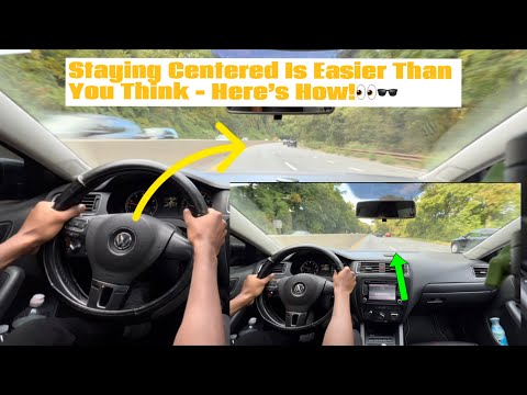 How to stay centered in your lane for beginner drivers