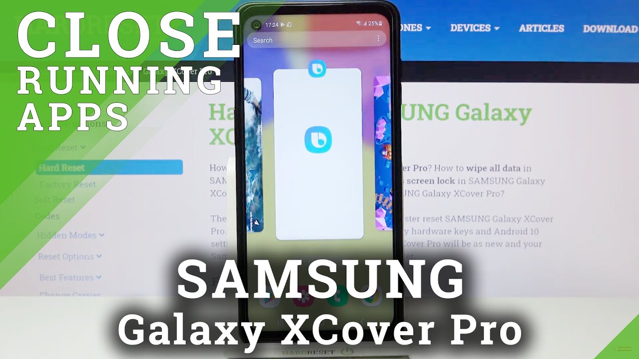 How to Turn off Running Apps on SAMSUNG Galaxy XCover Pro – Speed Up Device