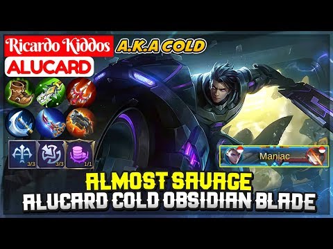 Almost SAVAGE, Alucard Cold Obsidian Blade [ Cold Alucard ] Ricardo Kiddos - Mobile Legends