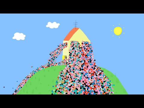 The House on the Hill Flooded With 100,000 Colorful Balls!