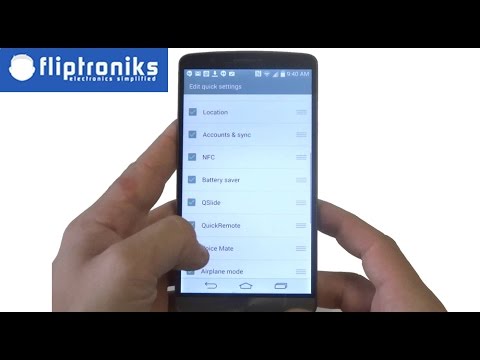 LG G3: Editing The Notification Panel - Fliptroniks.com
