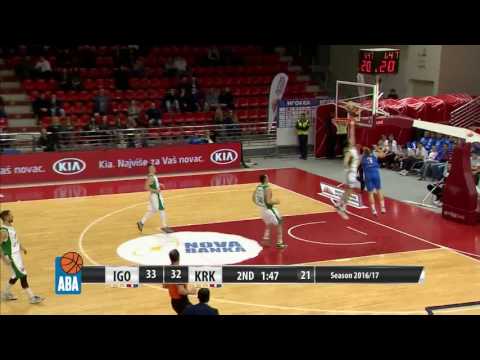 ABA Liga 2016/17 highlights, Round 23: Igokea - Krka (22.2.2017)