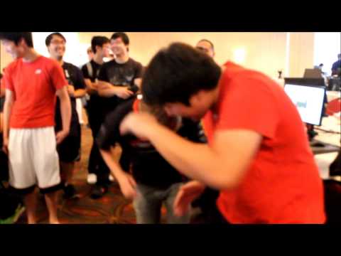 Michael & n0thing doing the flashbang dance together!