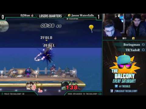 PM @ the Balcony 81 - Losers Quarters ft. Jfalls (Zero Suit Samus) VS DJWon (Mario)