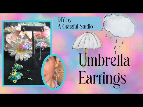 Umbrella Earrings DIY
