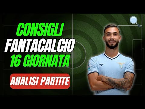 CHI SCHIERARE Fantacalcio 16 GIORNATA👉I miei INDICI SCHIERABILITÀ🔎ANALISI e PRONOSTICI Partite