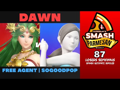 Dawn vs Free Agent  Sogoodpop - Smash Ultimate Singles Losers Semifinals Smash Parmesan 87 - Paluten
