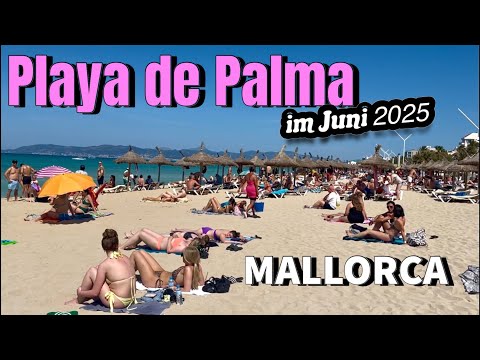 Playa de Palma🌴🏖️MALLORCA island🩷NEW 2025 Promenade & Strand TOP 🇪🇸spain #mallorca #travel #vlog