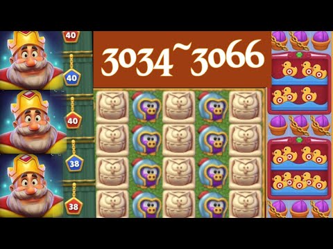 How to Play the Extremely Difficult Level 3034~3066 of Royal Match