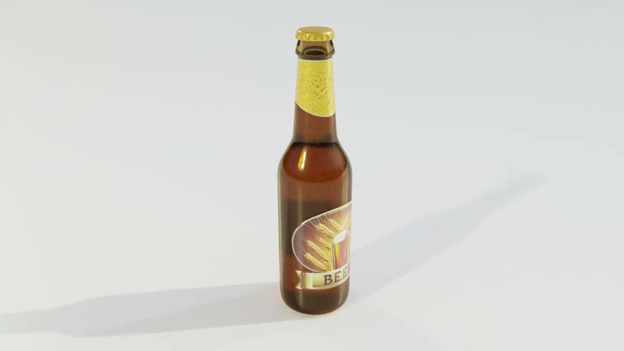 Bottiglia di birra generica Modello 3D