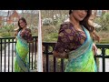 Latest Designer Backless Blouse Design Back Pose Aunty Board Saree Blouse