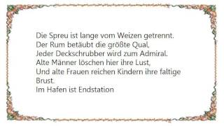 Die Toten Hosen - Im Hafen Ist Endstation Lyrics