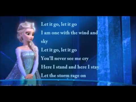 Idina Menzel - Let It Go Official Lyrics Video (Elsa)