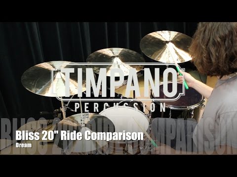 Dream Bliss 20" Cymbal Comparison: Ride, Crash/ride, Paper Thin