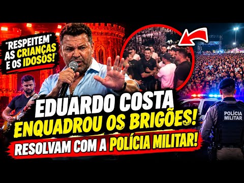ELE MANDOU O RECADO! EDUARDO DETONOU OS BADERNEIROS! #eduardocosta 