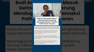 Kritik Tajam! Budi Arie Berambisi Masuk Gerindra, Rocky Gerung Duga Adanya Transaksi Politik Besar