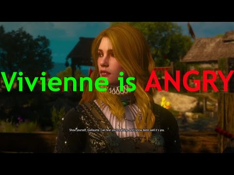 Witcher 3 - Vivienne rejects Guillaume badly (Smitten Knight) | Blood and Wine DLC