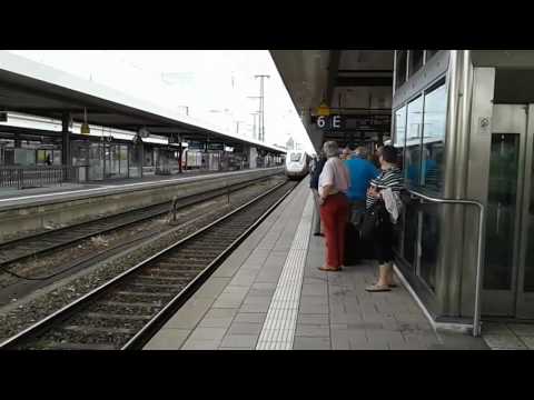 ICE 4 Einfahrt und Mitfahrt Nürnberg Hauptbahnhof