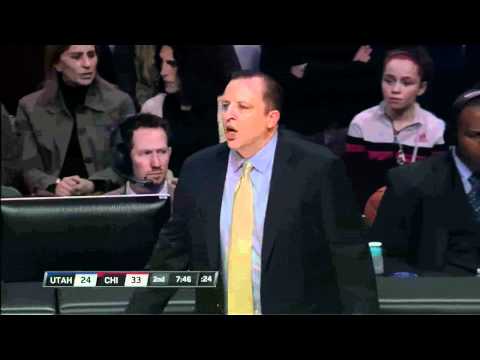 Bulls Fan is chanting "Josh Smith" when Carlos Boozer goes to the bench